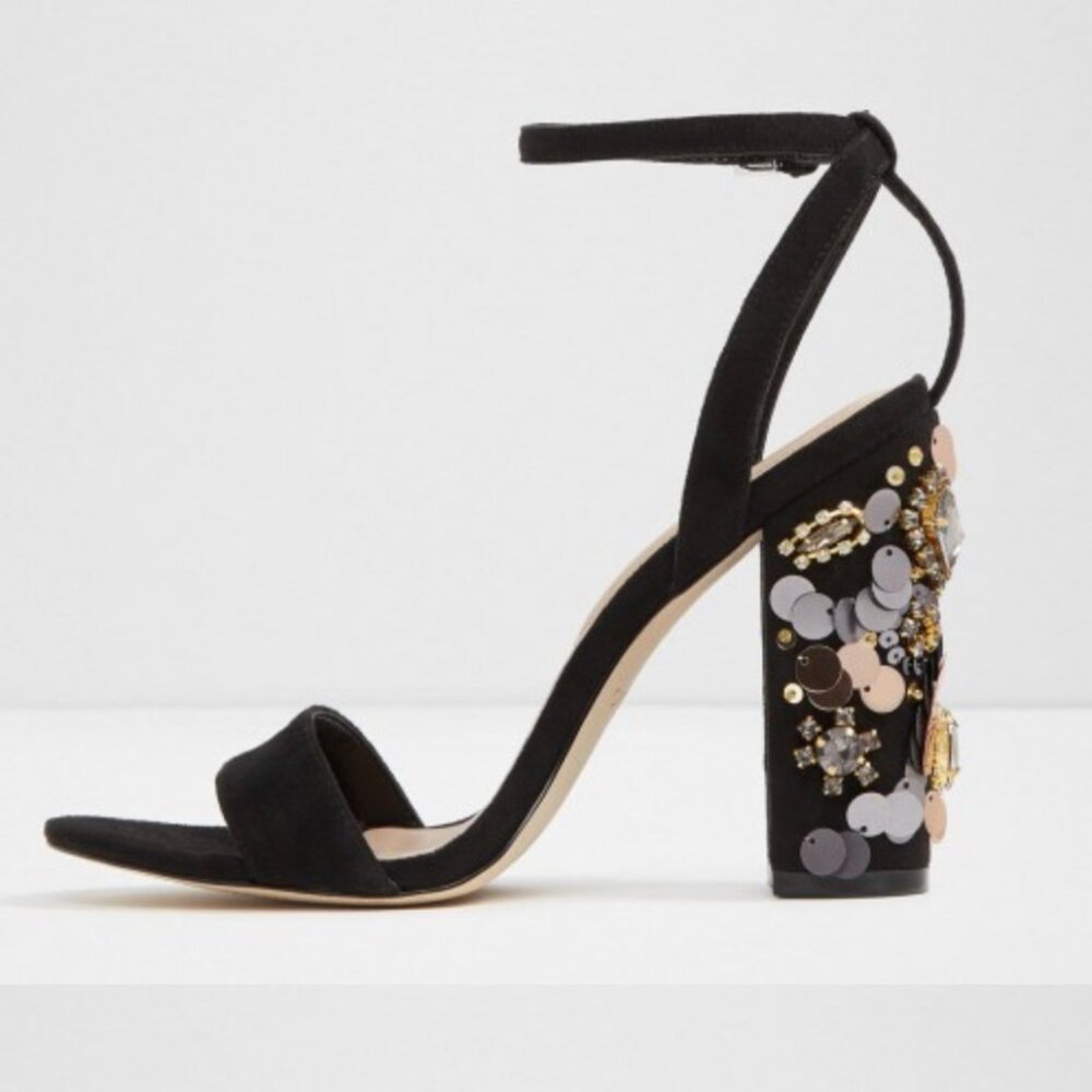 Aldo New LUCIAA-98 Jewel Embellished Sandals - Picture 3 of 9